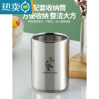 敬平不锈钢水果叉套装可爱水果签儿童安全小叉子家用果插收纳罐甜品叉 [本色兔子水果叉6支装]+[玫瑰金兔子水果叉