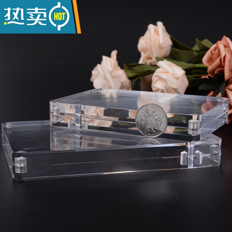 敬平双面水晶亚克力摆台卡简约磁铁价格标签牌3 5 6 7 8寸透明相框定 6寸(要留边建议拍大一寸) 透明厚度0.8cm高清大图