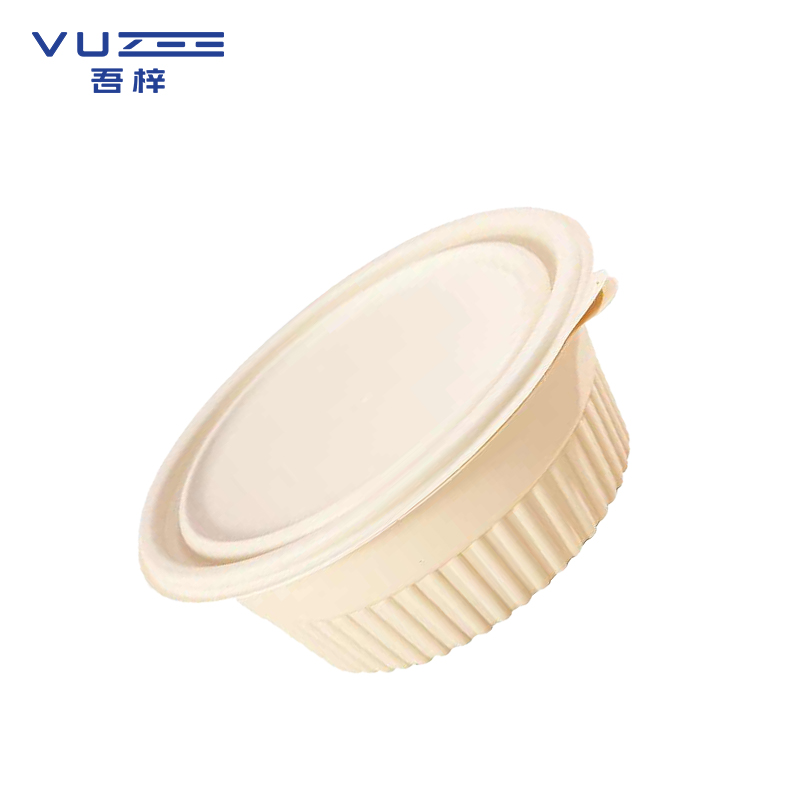 吾梓 一次性餐盒 圆形打包饭盒500ml*300个/箱高清大图