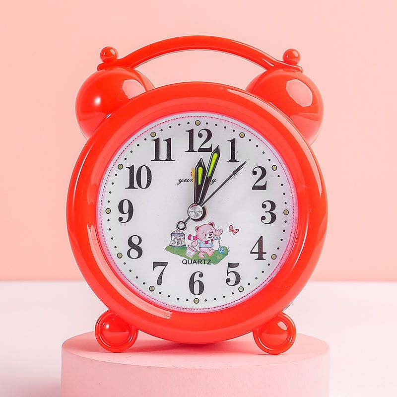 大音量床头闹钟中小学生简约闹铃卡通时钟儿童小闹表钟表座钟卧室
