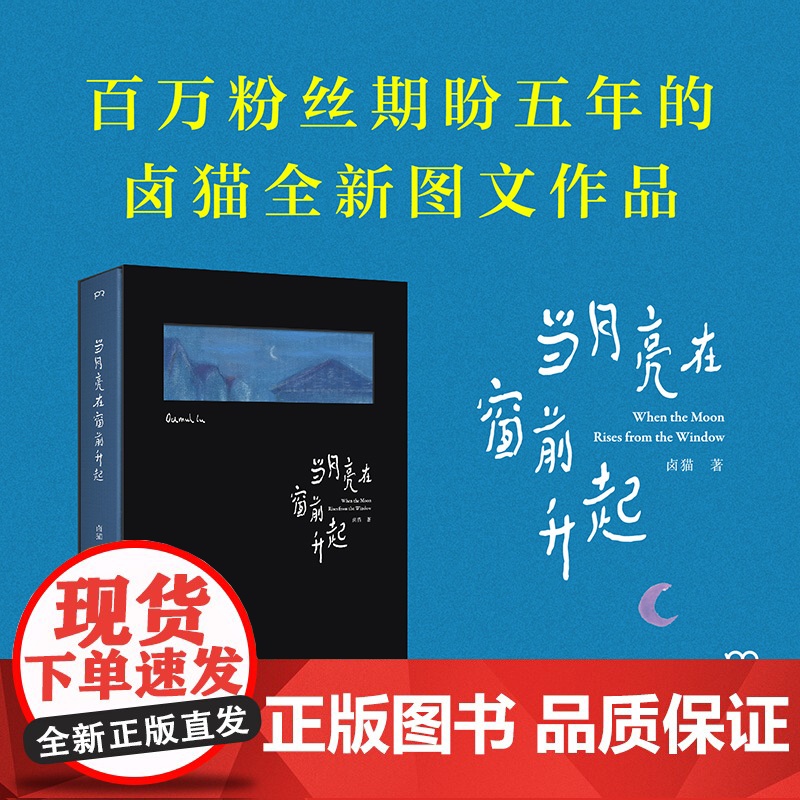 当月亮在窗前升起 卤猫 美好、治愈的图文作品集 200幅作品、7篇随笔、20多张生活照 速写与问答,走进卤猫的内心世高清大图