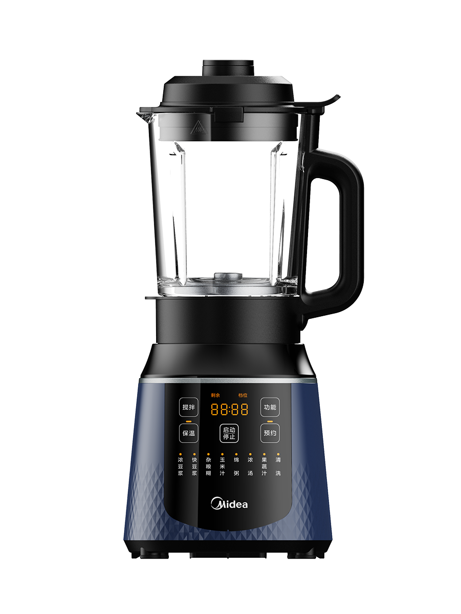 美的(Midea)破壁机家用多功能全自动豆浆机 1.75L预约加热早餐榨汁料理机3-5人 MJ-PB40F254F