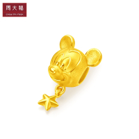 周大福 迪士尼经典系列 星星米奇 定价足金金转运珠/吊坠 1180元