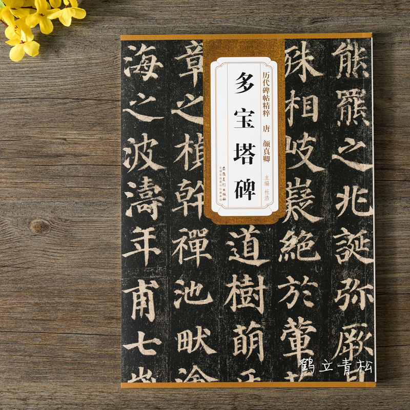 唐颜真卿多宝塔碑原帖 历代碑帖精粹 简体旁注 碑帖楷书毛笔书法字帖 杜浩 多宝塔原贴高清大图