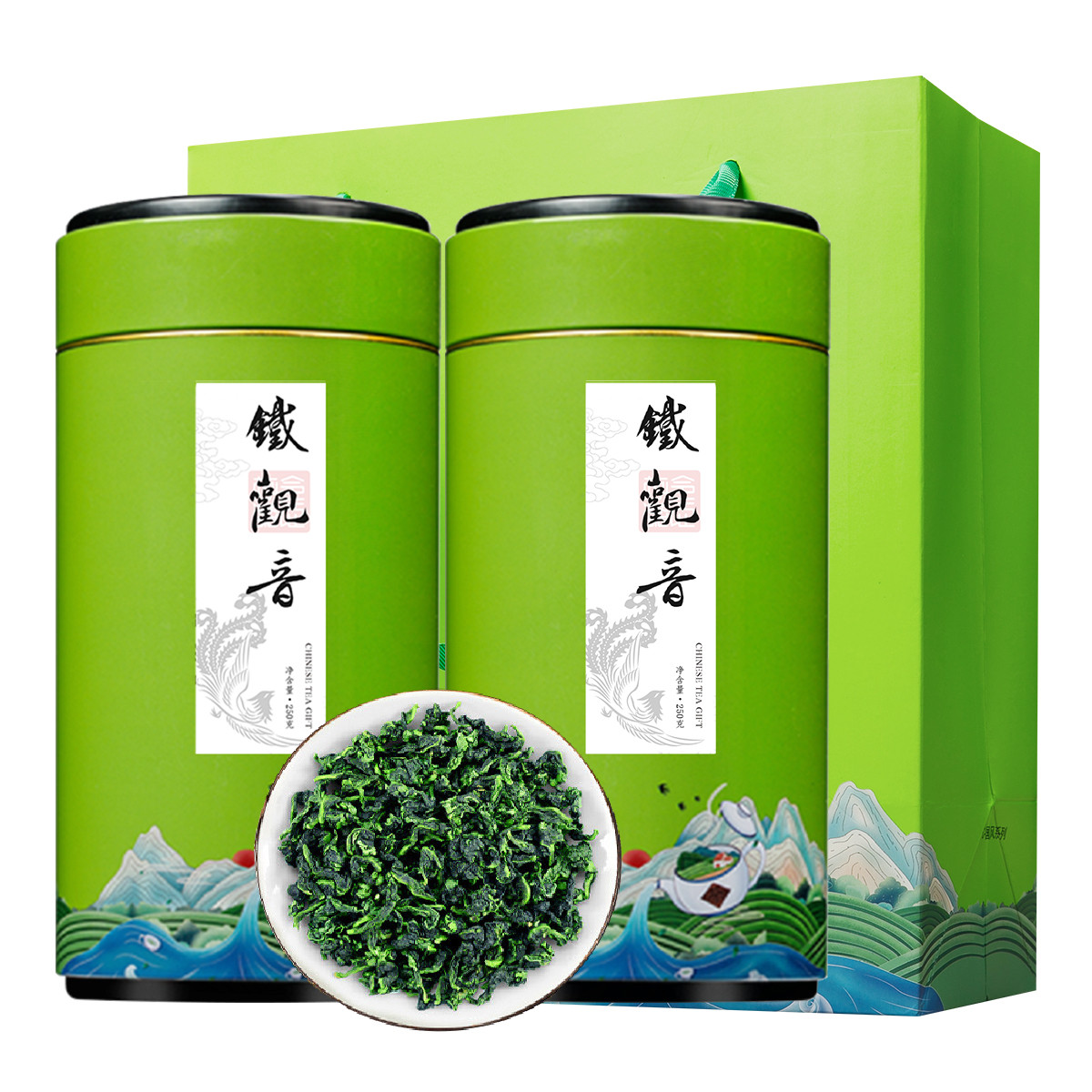 痴福 新茶铁观音茶叶罐装兰花香安溪茶叶浓香型乌龙茶500g高清大图