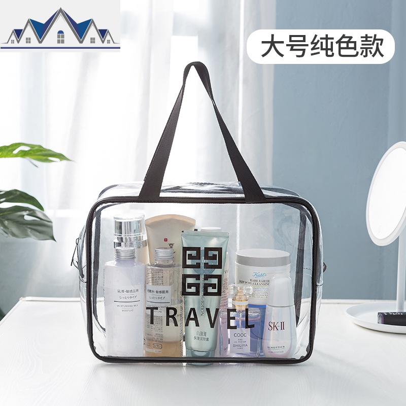 网红化妆包风超火小便携女旅行大容量洗漱包品收纳袋透明防水 三维工匠收纳包高清大图