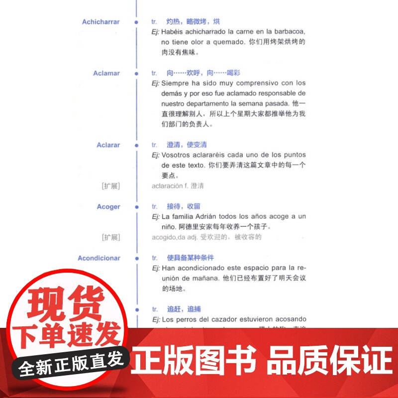 DELE考试精选词汇 B1 DELE词汇书 DELE单词书 西班牙语专业学生工具书 学习辅助教材 词汇总结梳理教材 上海高清大图