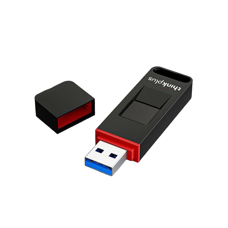 ThinkPlus联想 USB3.2指纹加密U盘 黑色 FU200-256GB 个高清大图
