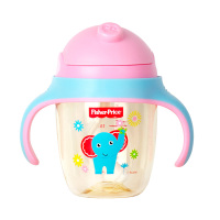 费雪牌(FISHER-PRICE)PPSU学饮杯水杯 FP-8052粉色 240ML 适用年龄:6个月以上