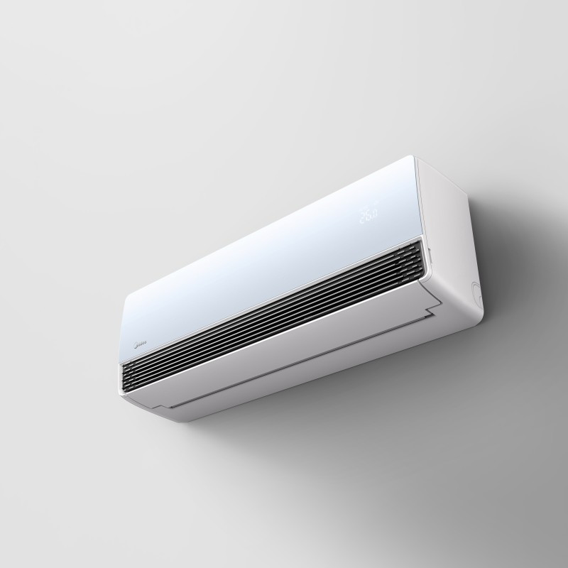 美的1.5匹挂壁式冷暖空调KFR-35GW/QS1 三重柔化风56℃高温不停机超大风口高清大图