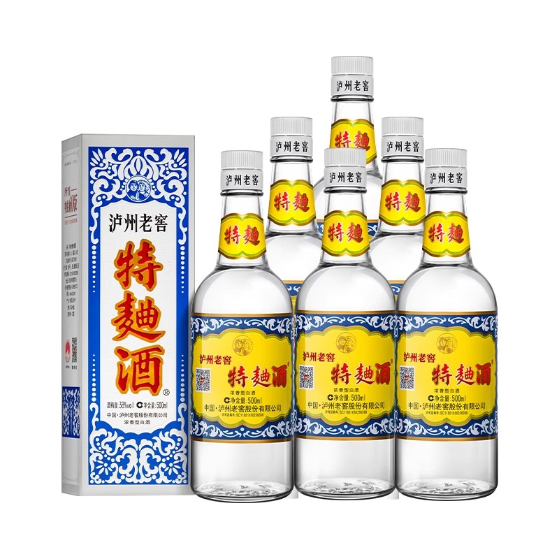 泸州老窖 百年老窖 60版 38度500ml*6瓶 浓香型白酒 整箱