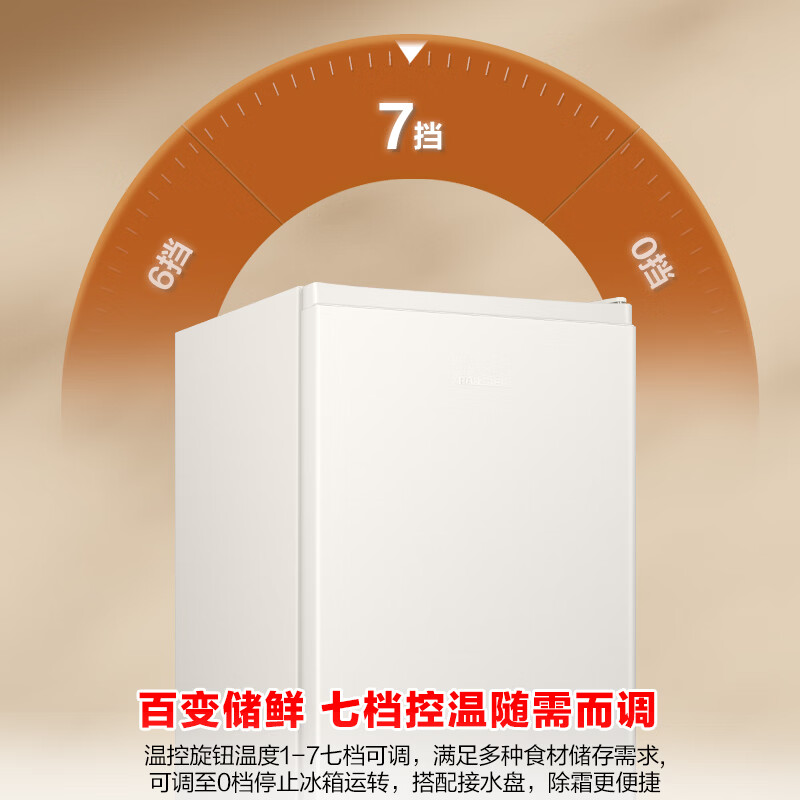 容声冷柜95L单门白色小户型出租房宿舍家用小冰箱节能超薄保鲜以旧换新BC-95D10LTLBD高清大图