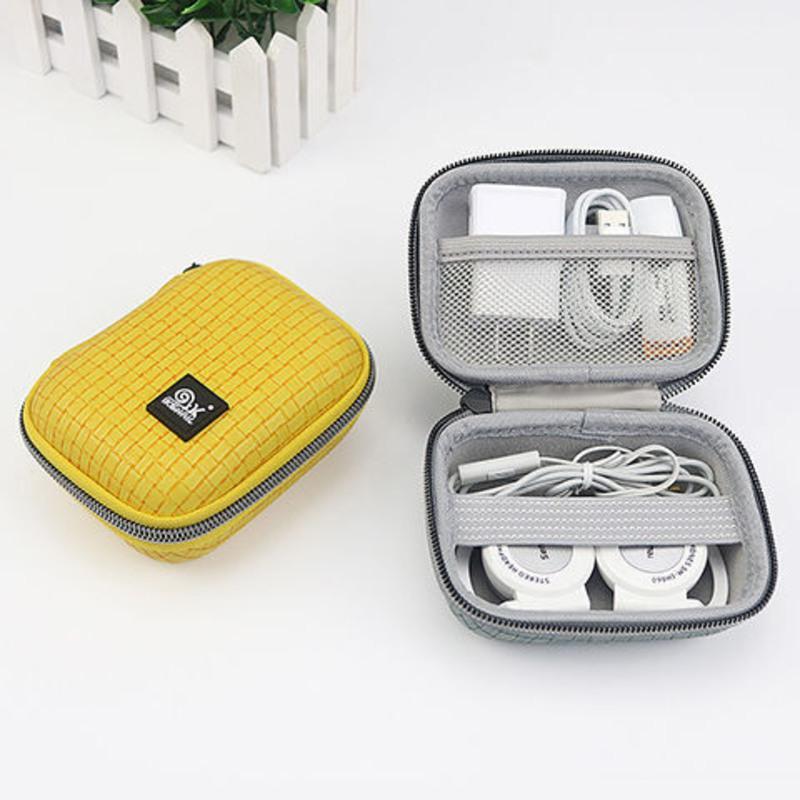 080大号款黑色耳机收纳盒充电器数据线收纳包多功能beats耳机包迷你