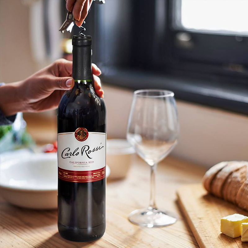 官方授权美国加州乐事柔顺红葡萄酒750ml单瓶整箱装聚