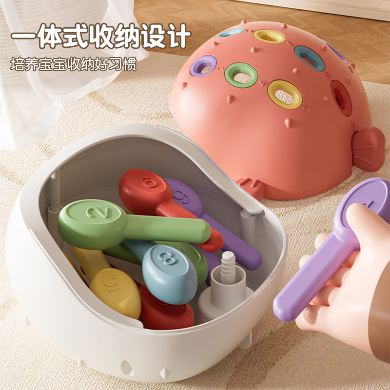 【蓝】海豚插插乐高清大图