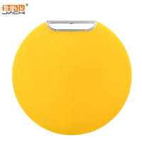 佳驰 防霉塑料切菜板PE案板剁切可立圆型大砧板 黄色(36*1.5cm)JC-2161