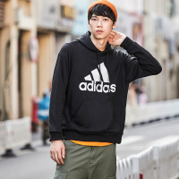 adidas男服卫衣2019新款连帽套头衫休闲针织运动服DQ1461