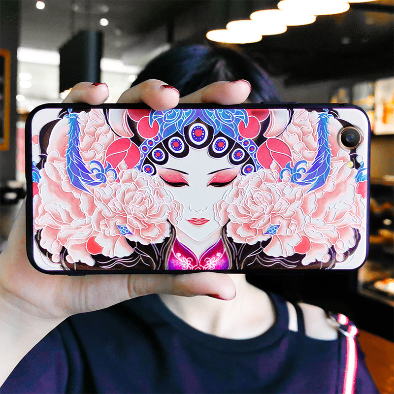 oppoa83手机壳a11x浮a79戏剧a91京剧a8花旦a73防摔a7x软硅胶a59全包s