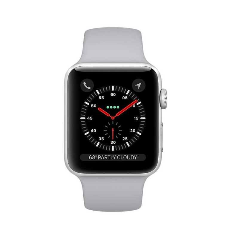 二手95新苹果appleiwatchsportseries3三代s3防水智能手表gps版银色42