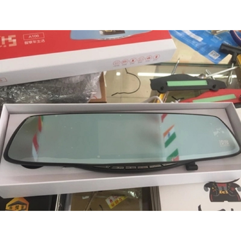 凌度A106后视镜行车记录仪前后双镜头倒车影像高清夜视