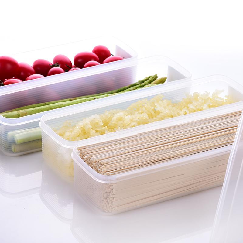 进口面条盒冰箱收纳盒保鲜盒食物收纳箱长方形塑料储物盒套装