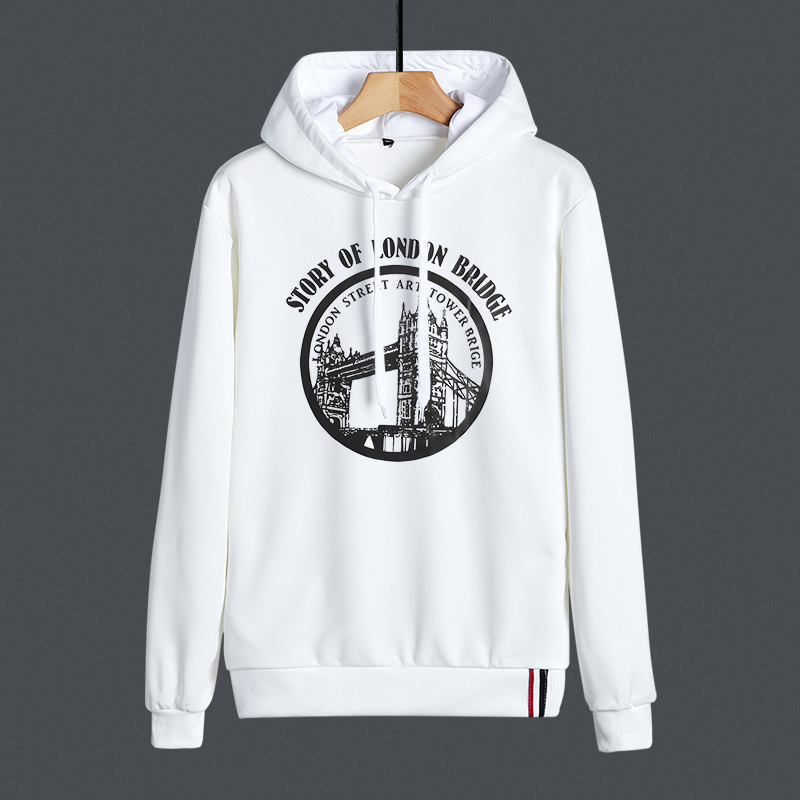 冬季男士卫衣加绒加厚打底衫保暖衣服长袖青少年上衣胖子连帽L241