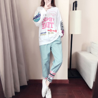 子沫雨JMOORY两件套装女运动休闲2020春款嘻哈卫衣服春季时尚韩版春秋宽松