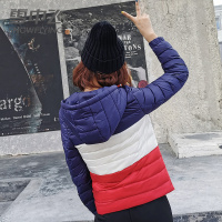 【券后229】雪中飞新款拼色羽绒服女情侣装修身短款时尚外套潮