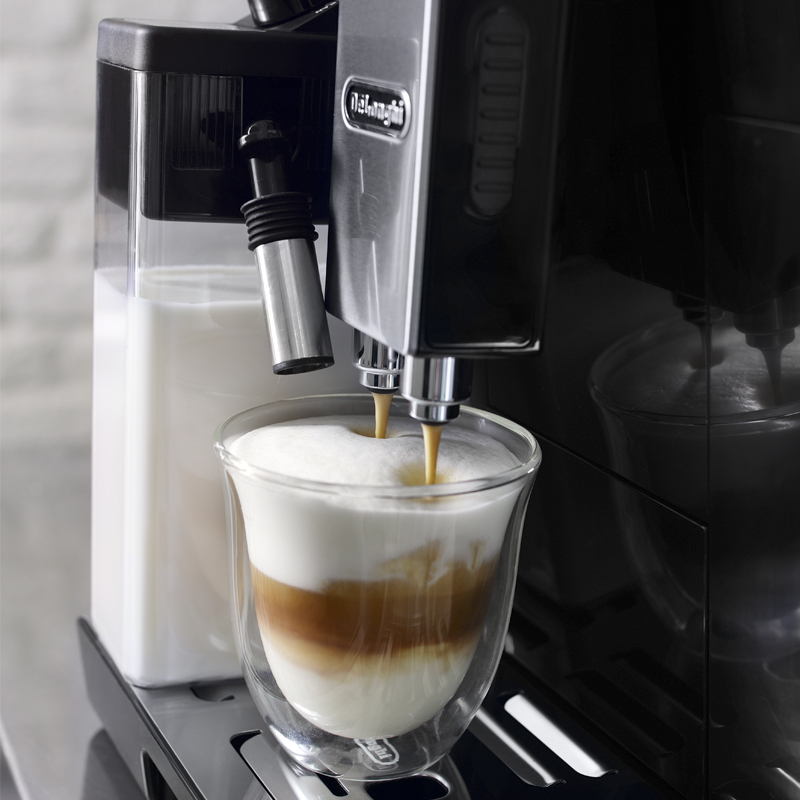德龙（Delonghi）ECAM45.760.W全自动咖啡机 欧洲原装进口 家用商用办公室双锅炉自动打奶泡现磨意式浓缩