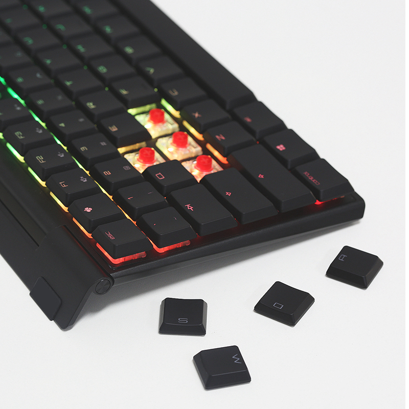 樱桃(CHERRY)机械键盘 G8A-25000LYAEU-2 MX 10.0 RGB 游戏键盘 黑色红轴
