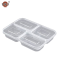 吉雅乎 一次性餐盒 四格餐盒 1200ml/个