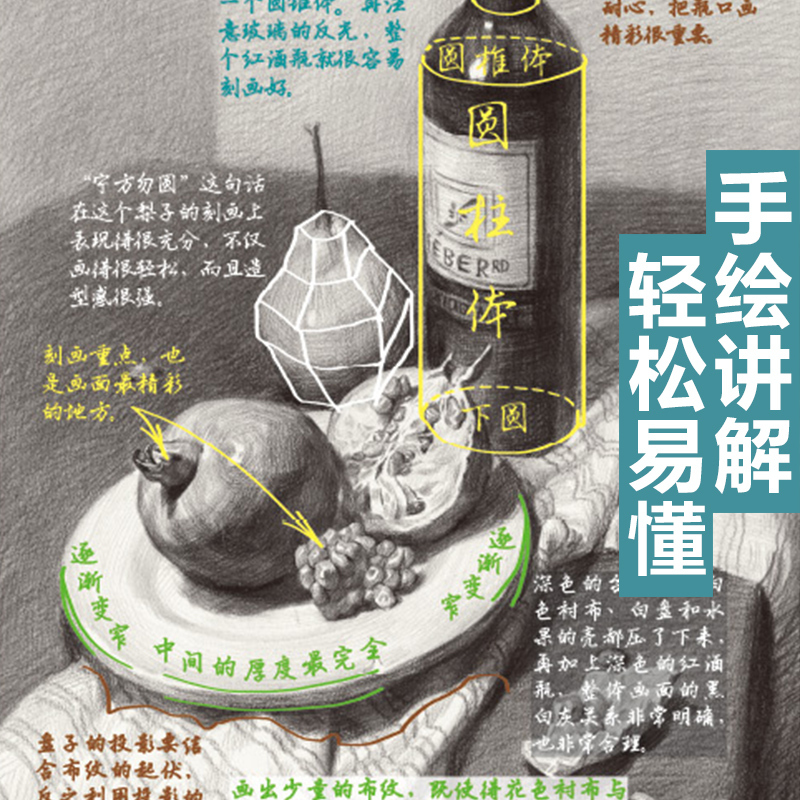 [正版]经典全集经典素描静物杨建飞麦粲杰联考单个单体结构体块临本范本
