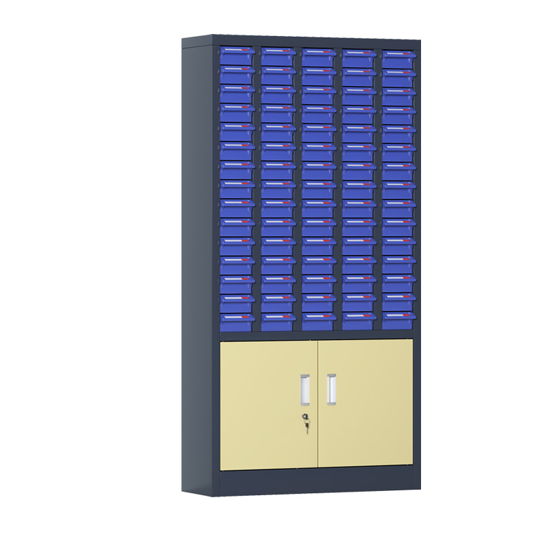 臻远 ZYLJG-W92 零件柜抽屉式工具柜电子元件柜螺丝柜物料柜 75抽蓝色无门加工具柜小号