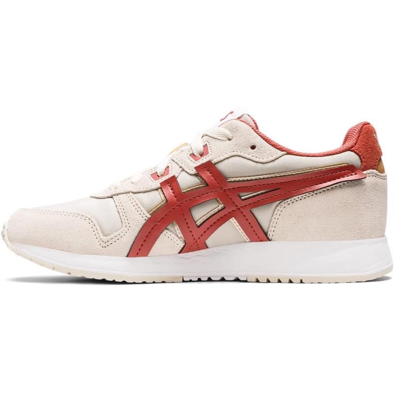 亚瑟士(ASICS)女士跑步鞋轻便舒适网布拼接复古休闲运动鞋