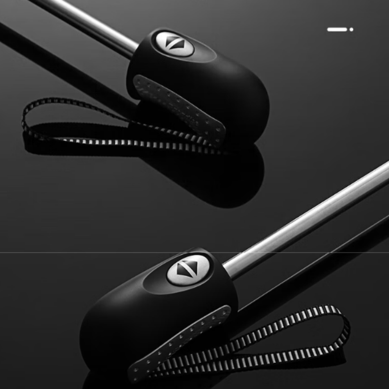 天堂全自动晴雨伞三折3331E升级版8K加固黑胶防晒一键开收易甩干伞下101CM黑色高清大图