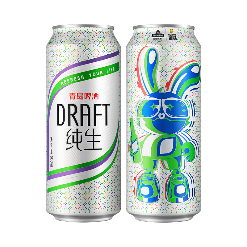 青岛啤酒纯生8度500*12罐啤 (炫兔版)高清大图