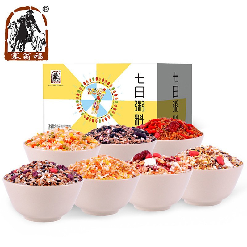塞翁福 七日营养粥150g*7 小袋分装 营养早餐 杂粮粥 粗粮粥 八宝粥