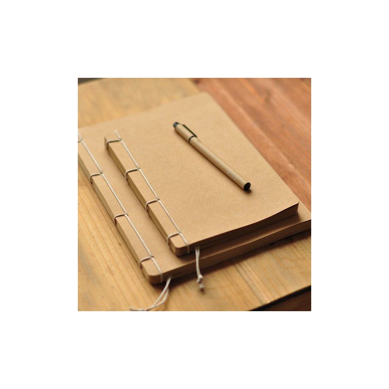 otaku复古手工线装本牛皮纸空白内芯仿古笔记本记事本素描本