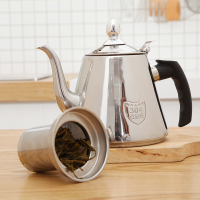 美厨 304不锈钢烧水壶茶壶 带滤网加厚中式水壶 1.3L热水壶 可用电磁炉MCH727