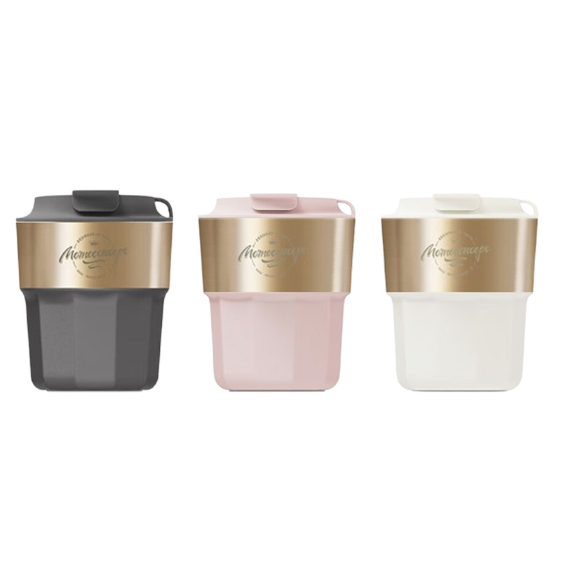 MOMOCONCEPT保温杯耐用几何棱线款290ml(颜色随机)