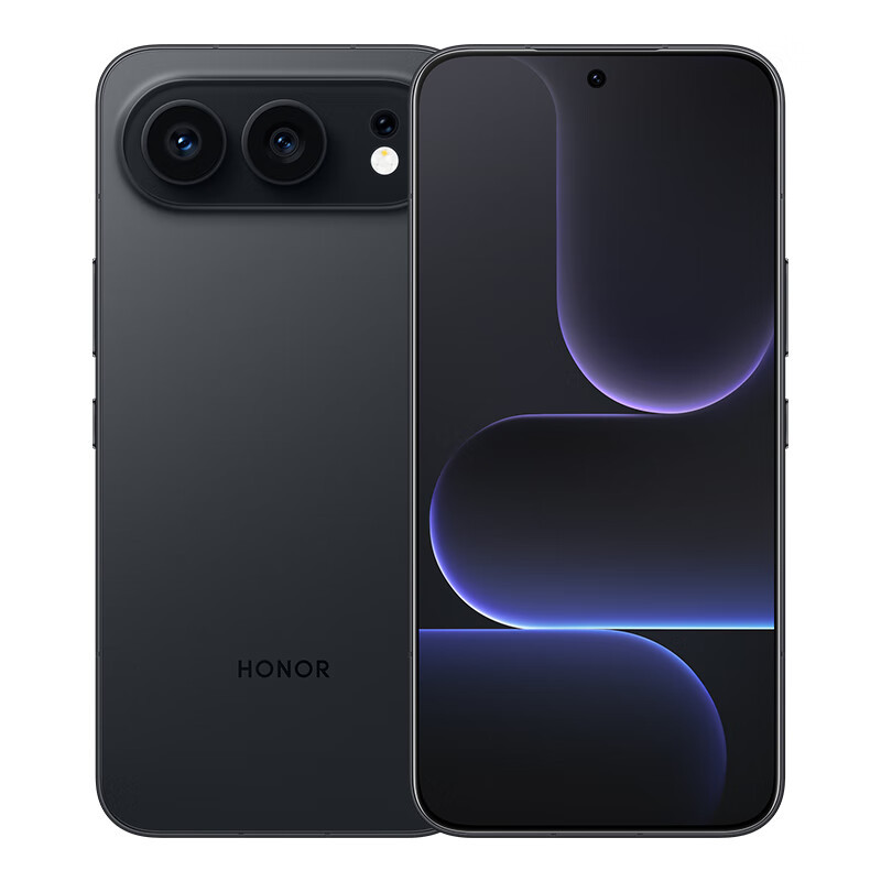 荣耀500 焕新版 12GB+256GB曜石黑 5G智能手机 2亿人像全能实况 第四代骁龙8s 8000mAh青海湖大电池