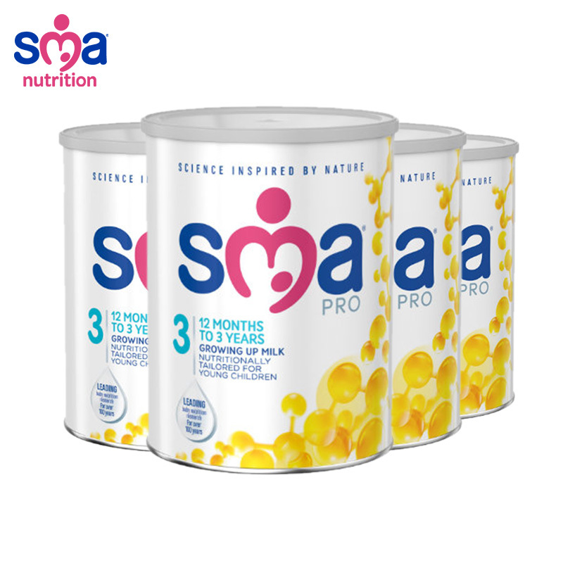 [免邮包税英国直邮4罐]原装进口英国惠氏3段新生儿配方奶粉 SMA 3段1-3岁 启赋同奶源高清大图