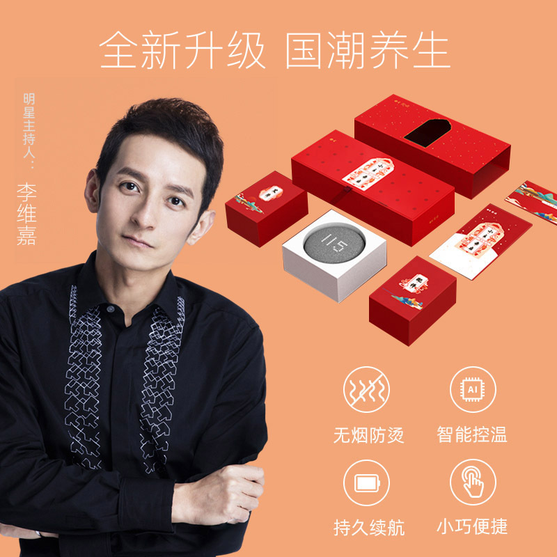 左点小宫灸/玲珑灸无烟艾灸盒艾灸仪智能随身灸盒子家用便携艾条熏蒸 仅耗材(30片艾片)