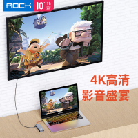 洛克(ROCK) TR02 Type-C转HDMI 九合一多功能扩展坞 转换头 转接头 拓展坞