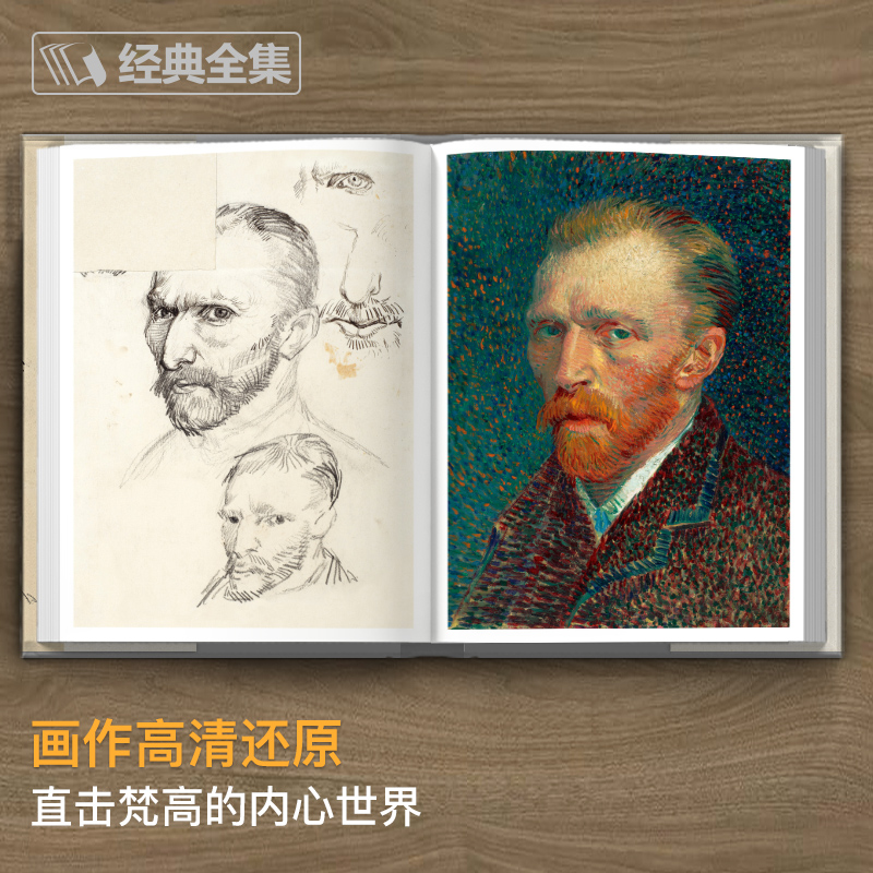 [正版] 梵高手稿 文森特凡高画作书信集珍贵手稿草图人物传记 印象派大师油画临摹创意素描风景速写绘画作品书籍 杨建飞高清大图