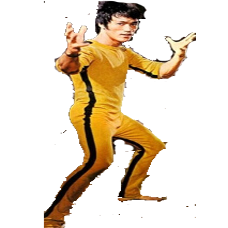 李小龙黄色功夫衫/高弹力紧身衣/舞台演出服/演出服装/订做/COS装李小龙 L 默认颜色