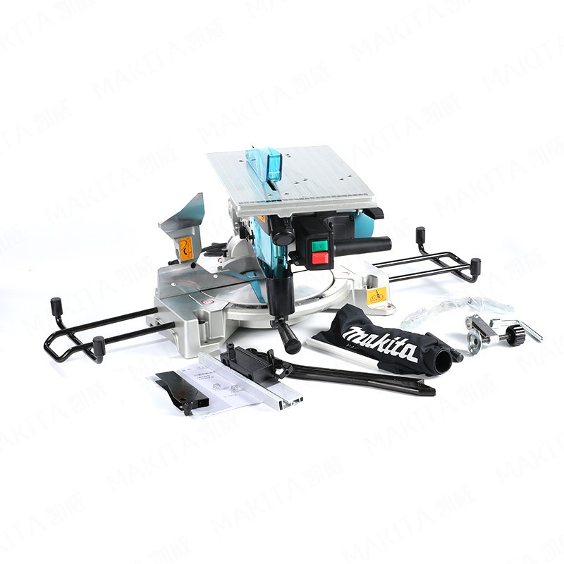 牧田(MAKITA)LH1040台式斜切锯220v1650W锯木材锯铝机切割机电锯260mm10寸1台