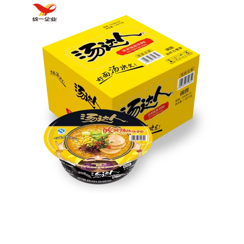 日式豚骨 汤达人酸辣口味 130g*12碗