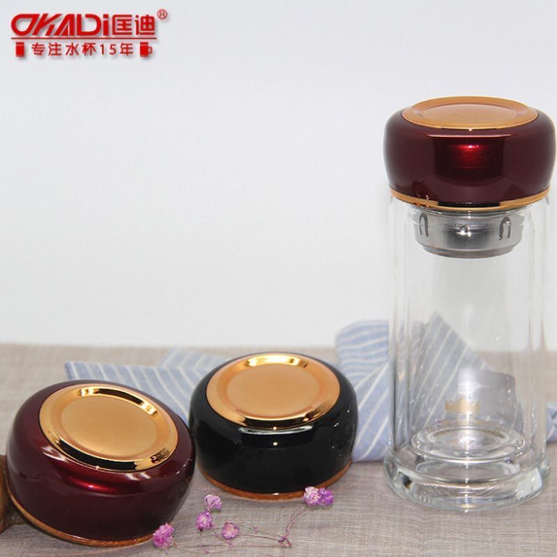DKADi KD-180双层玻璃杯水杯 高硼硅玻璃水杯 280ML