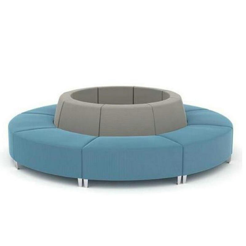 逐鹿中原创意时尚布艺环形沙发圆形沙发hy-623阅览休息区沙发拼接